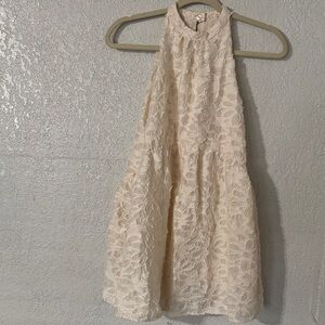 Zara Cream Floral Lace Kids Dress